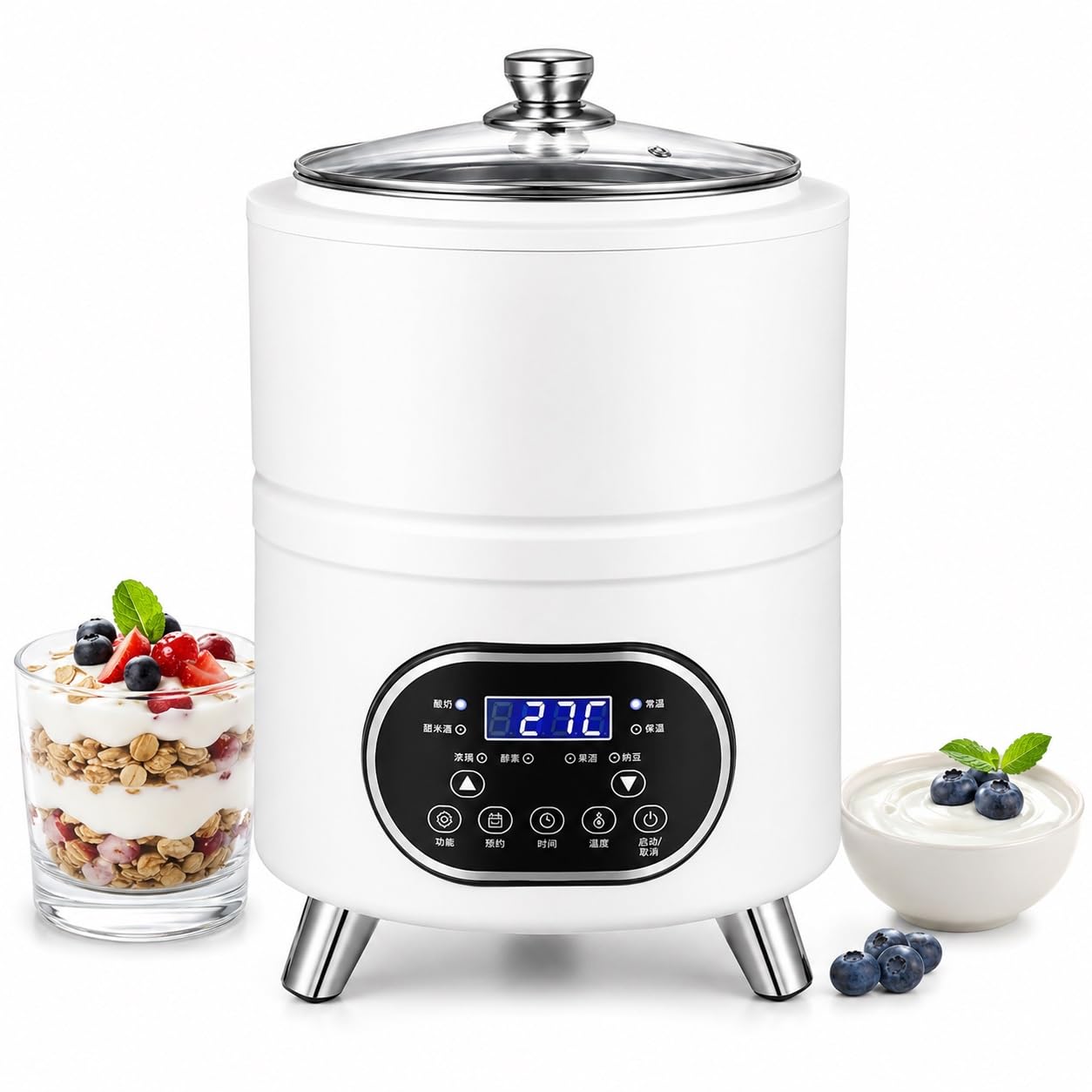 Incubadora De Yogur,fabricante De Fermentación Inteligente 8L/12L For Hogar
