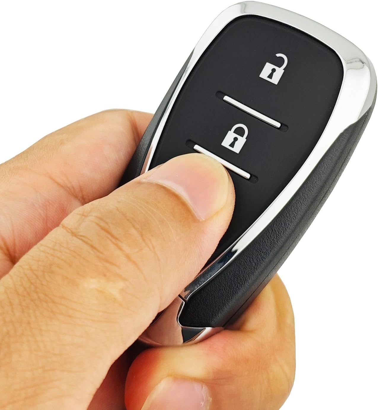 Replacement Smart Key Fob Shell Fit for 2017 2018 2019 2020 Chevrolet Chevy Silverado Cruze Camaro Malibu Equinox Blazer Keyless Entry Remote Control Key Fob Cover 3 Button