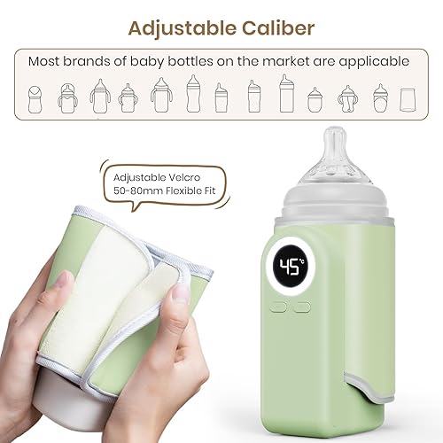 Miniatura 3 de Calentador de botellas portátil para viajes, calentamiento rápido y temperatura precisa, carga rápida USB-C para leche maternacalentamiento de leche