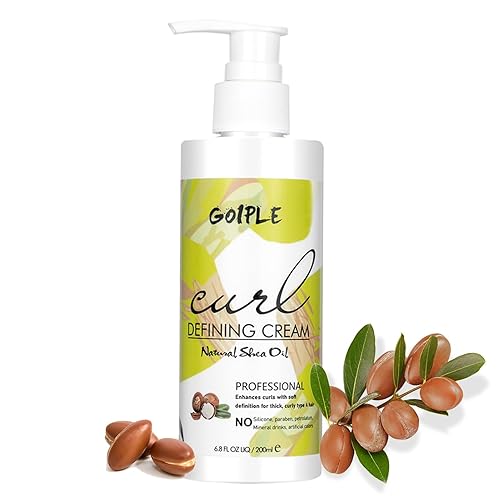 Crema de rizos para cabello rizado, crema para rizar perfección, productos para el cabello ondulado, crema hidratante para cabello largo, crema