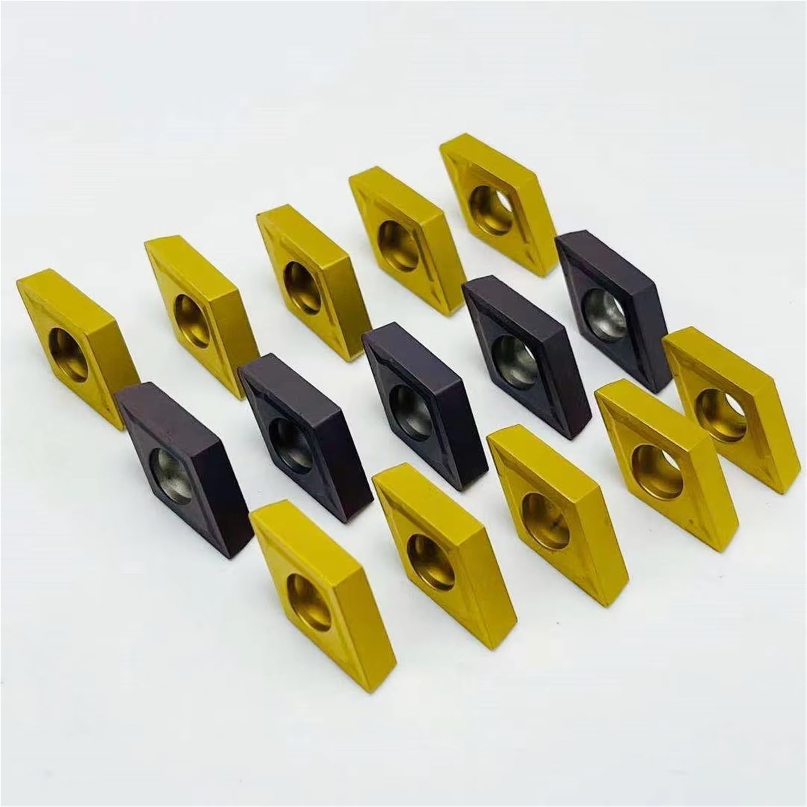 Hoja De Corte Ranura Aleación Dura CNC Con Forma Diamante 10 Piezas(DCMT11T308 KT15)