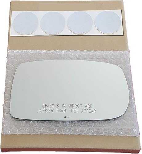 Repuesto de vidrio de espejo + almohadillas adhesivas para Hyundai Genesis 2010-2016 lado del pasajero  Compatible solo con modelos Coupé (2010 2011