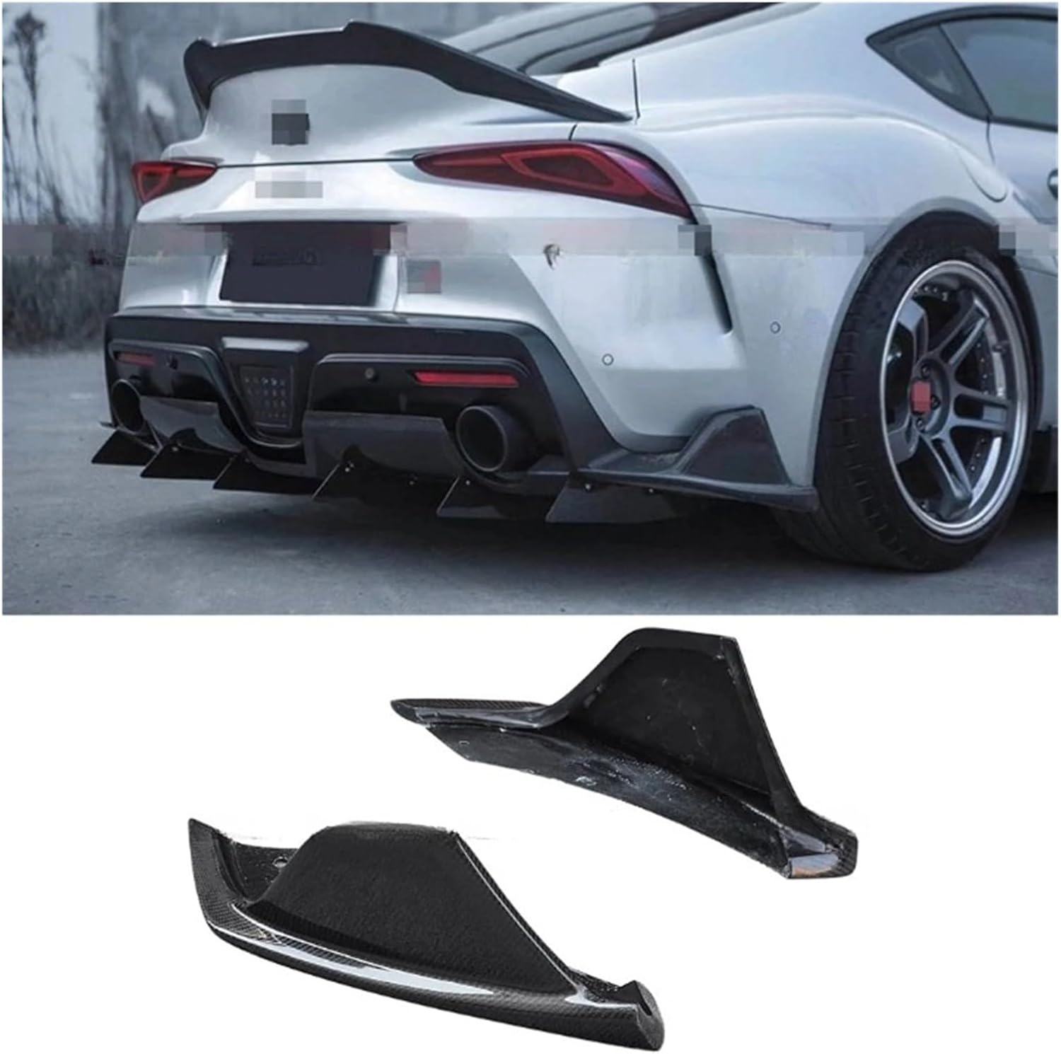 POIDSF トヨタ スープラ A90 MK5 リアルカーボンファイバーリア