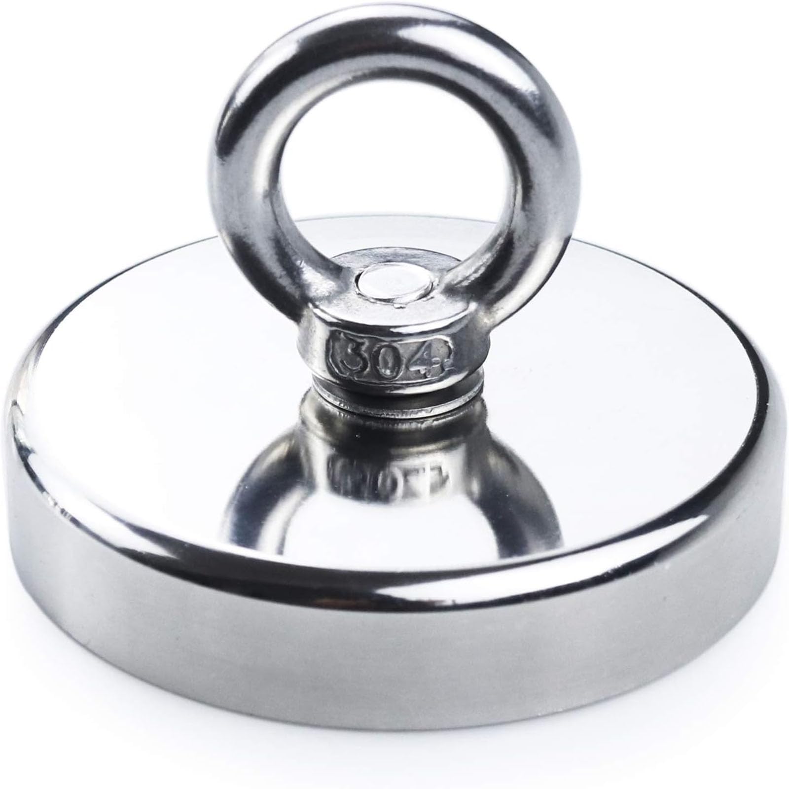 48MM Fishing Magnet Professional 90Lbs (40kg-45Kg) Pulling Force, Permanent High Power Rare Earth Neodymium Magnet with Countersunk Hole Eyebolt Retrieving in River,Magnetic Fishing(1 Piece)-image-16