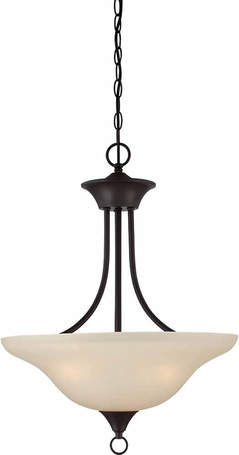 Volume Lighting Trinidad 3Light Antique Bronze semiFlush Ceiling