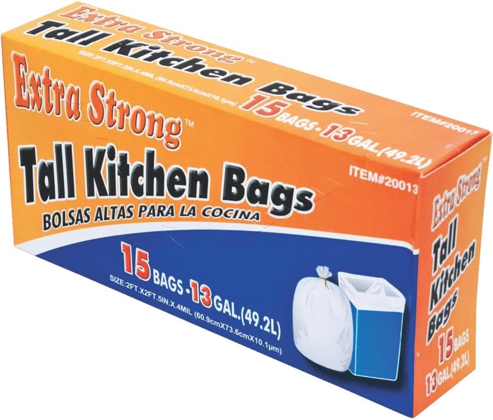 13 Gallon 15 Count Trash Bag