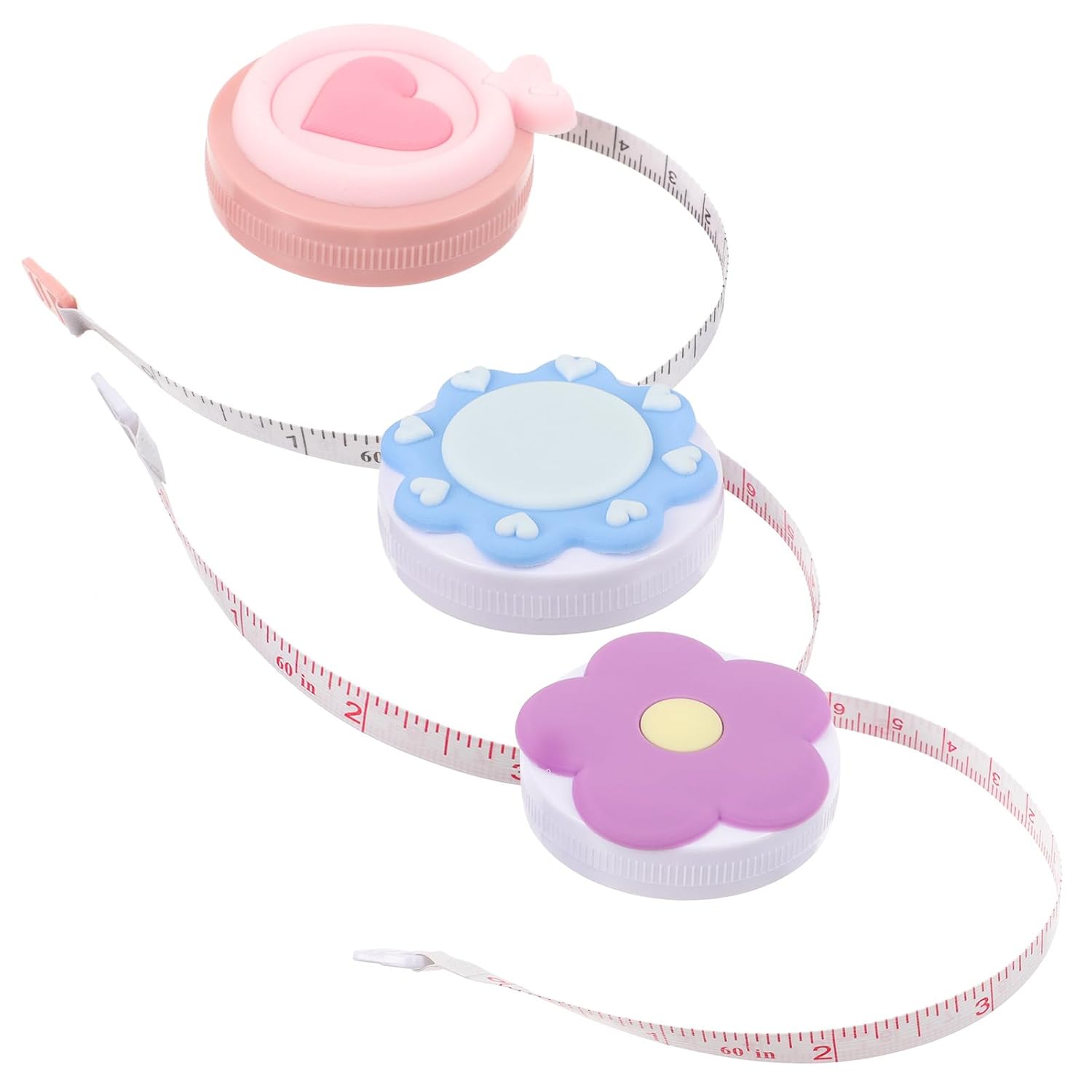 Retractable Tape Measure Mini Sewing Measuring Tape Double Scale Body Measurement for Fitness and Clothing Measurement