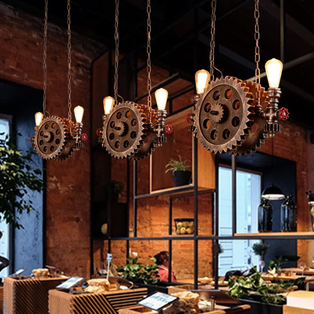 Lampa wisząca Steampunk Gear