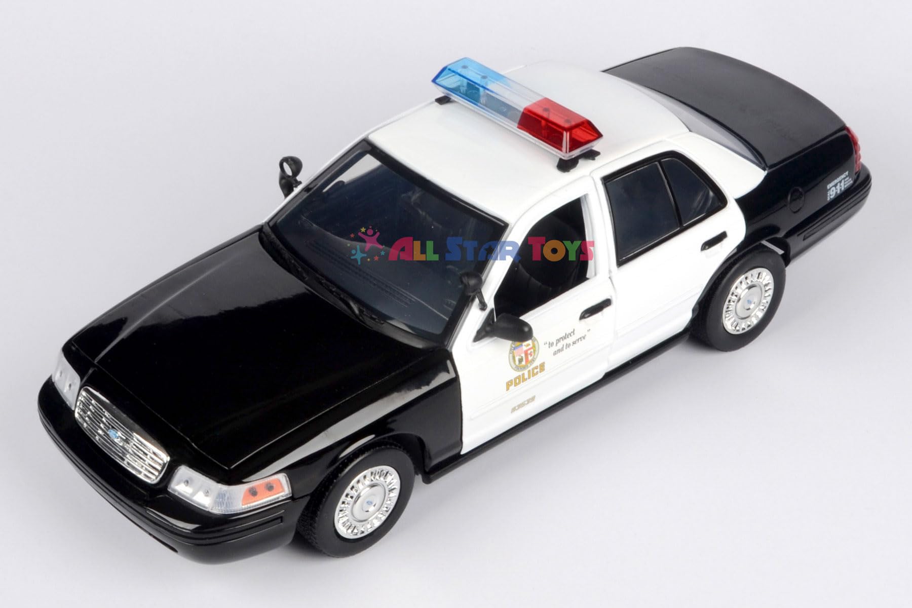 Motormax 1:18 2001 Ford Crown Victoria Los Angeles Police