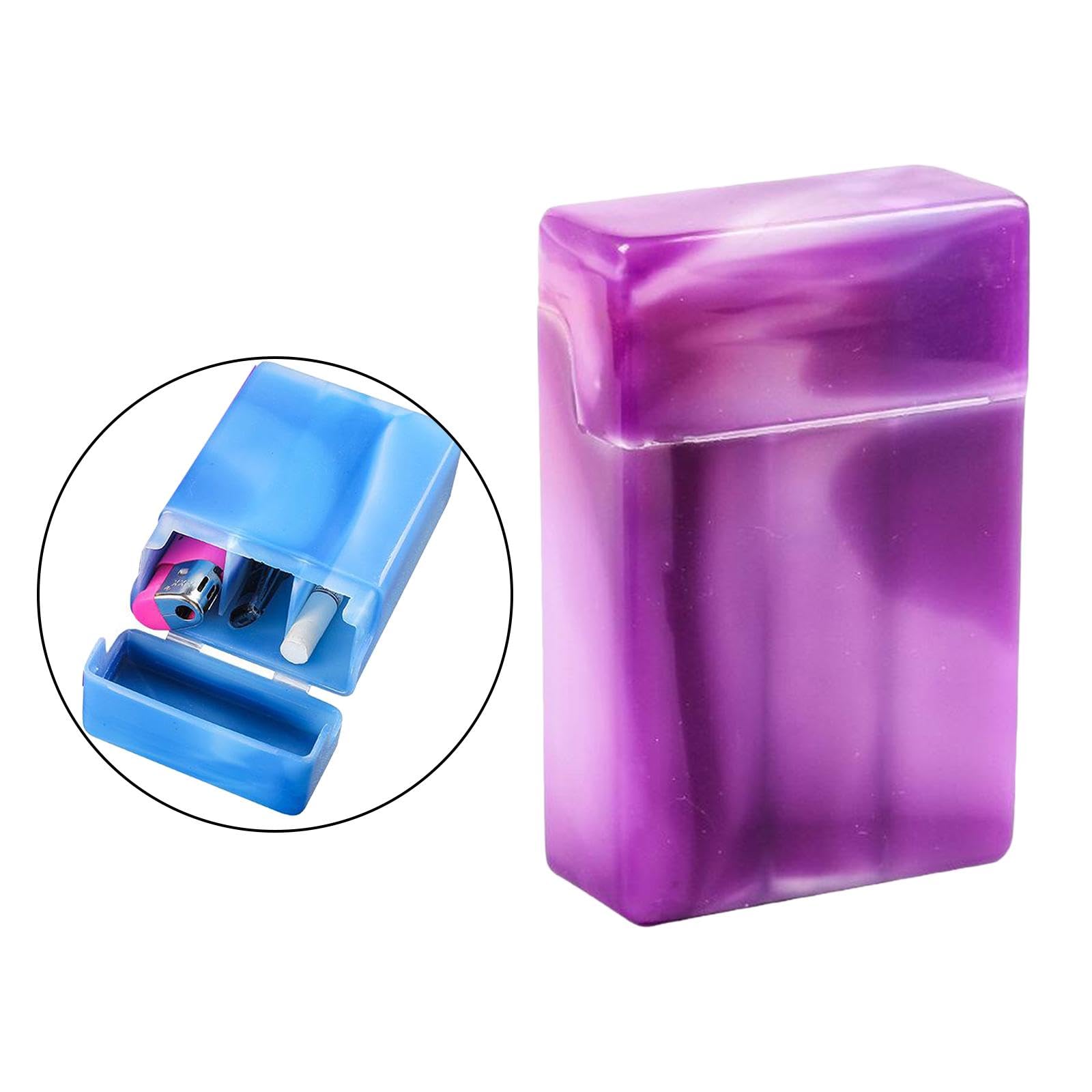cigarette case with dividers Amazon.com: Luzhengyang Crush-Proof Plastic Cigarette Case, 3 Compartments,  Gift for Men, Green/Pink/Blue, Thermoplastic, Portable Holder Box,  61x28x92mm, random : Health & Household