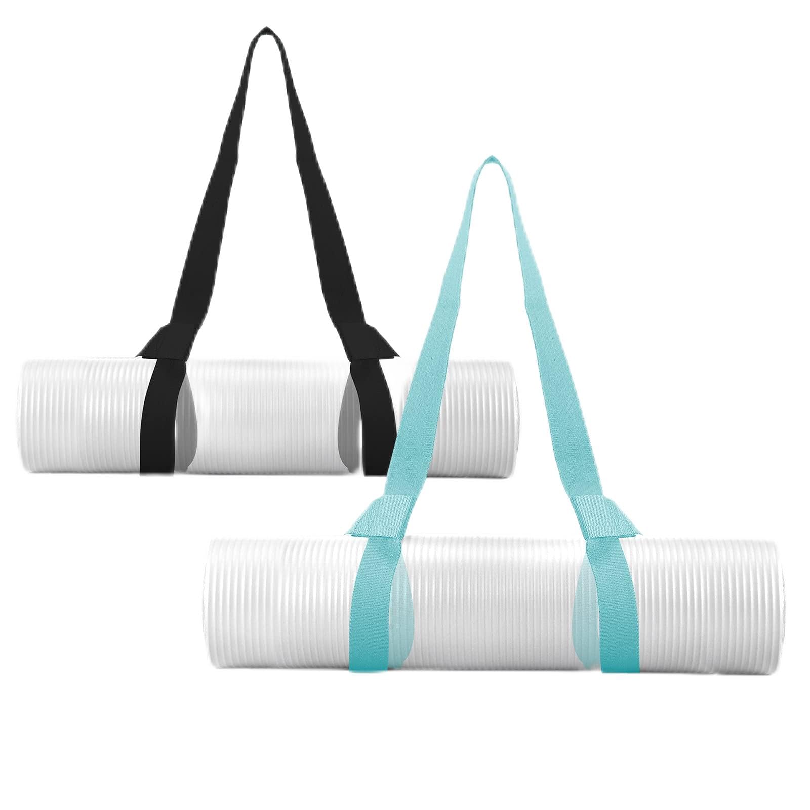 Yizerel 2 Packs Yoga Mat Strap for Carrying, Yoga Mat Carrier， Extra Thick Durable Comfy Silky Multi-Purpose Strap, Strap Only