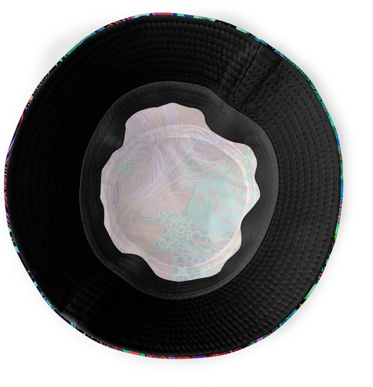Fashion Trippy Bucket Hat Psychedelic Summer Unisex Print Bucket Hat - Image 5