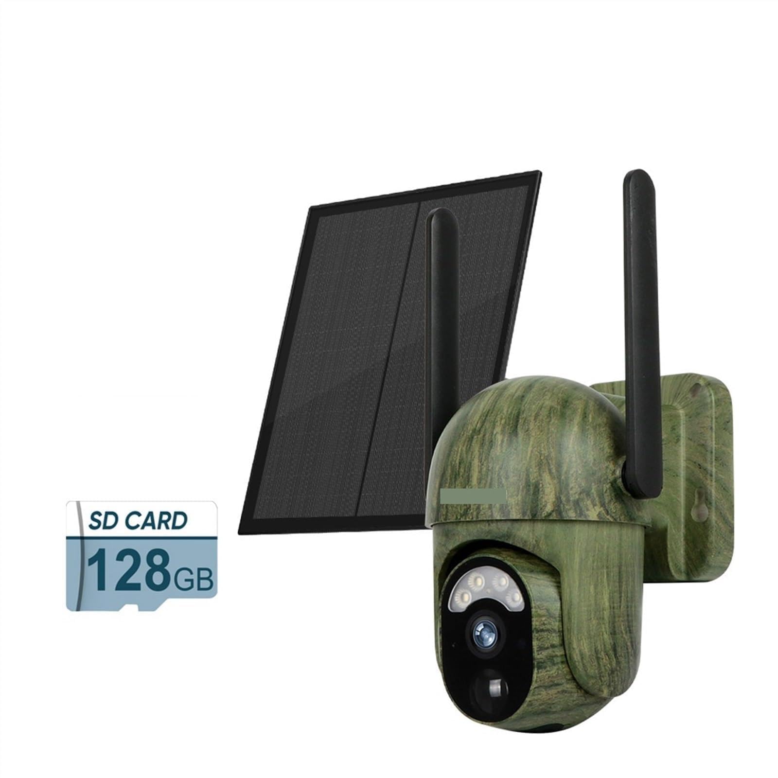 CVFRDD 2K 4G Solar Wireless Security Camera Outdoor 4MP Human/Animal Detection Battery Powered IP66 Waterproof CCTV Cam(4MP 4G Add 128G)