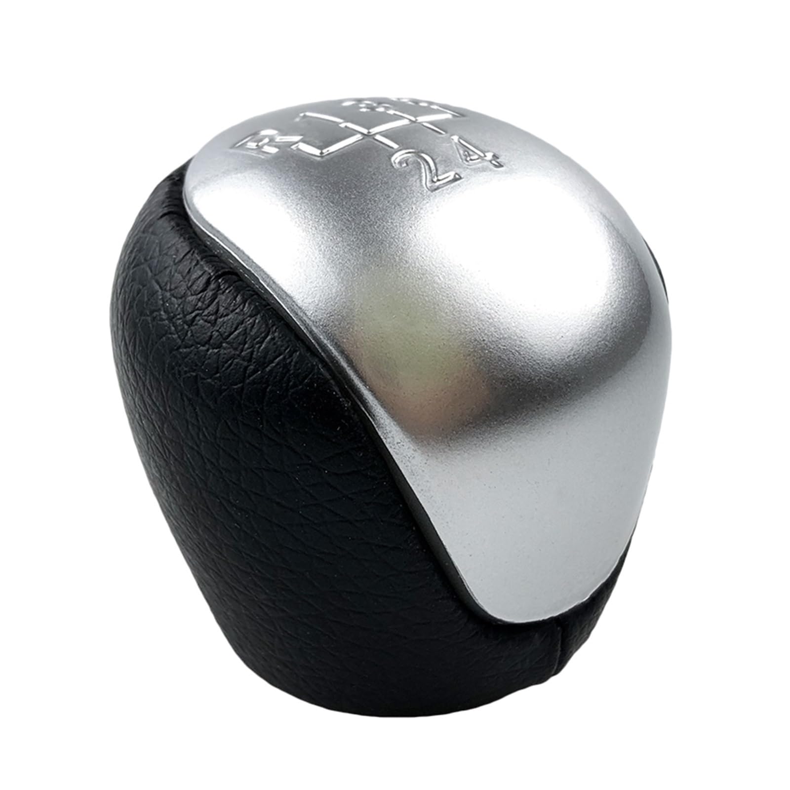 Fpterjz Gear Knob for Hyundai for Elantra for I30 Manual 5 Speed Gear Stick Shift Knob Shifter Lever Head Ball Car Gear Shift Knob(Matte Silver)
