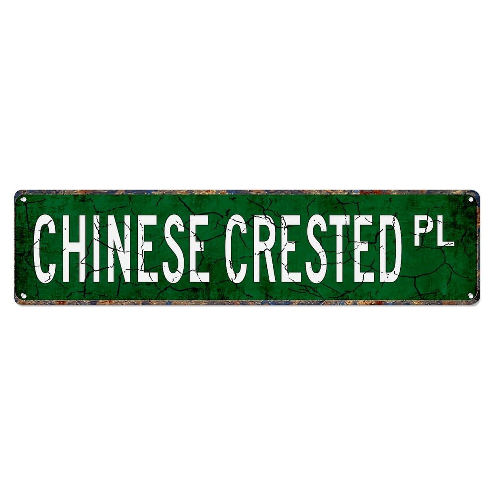 Chinese Crested Plaque Sign Metal Tin Sign Plaque