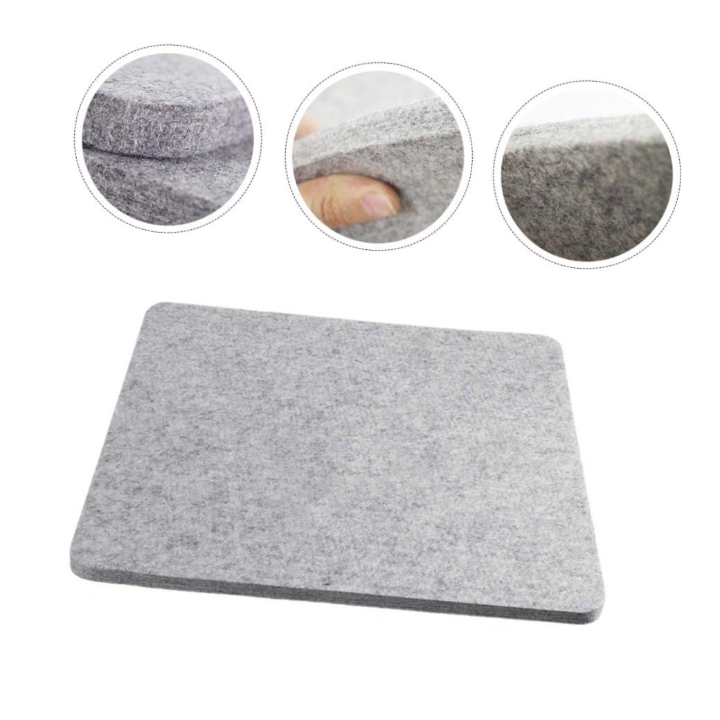 Bügelmatte aus Wolle 12x18 Zoll, Filz für Kleidung | Hitzepressmatte , Doppelseitig Nutzbar , Hohe Temperaturbeständigkeit , Praktische Unterlage
