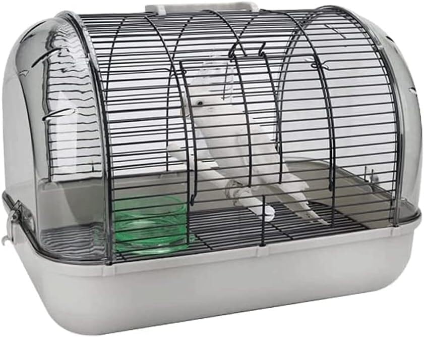 Portable Pet Bird Carrier - Grey Small Size, Lightweight Travel Cage for Birds, Ideal for Outdoor Adventures & Vet Visits, Comfortable & Safe Bird Transport