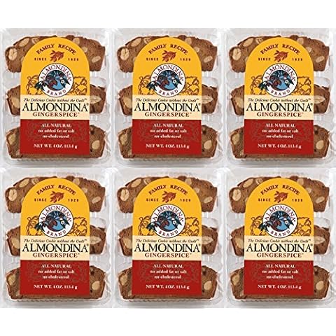 Almondina Cookies, Gingerspice, 4 Ounce (Pack of 6) by Almondina Cover