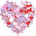 Tatuo 600 Pieces Foam Heart Foam Adhesive Hearts Stickers Mother's Day Valentine's Day Foam Heart Stickers for Arts Craft, Mother's Day Cards, Scrapbook Decoration (Foam Red Heart Stickers)