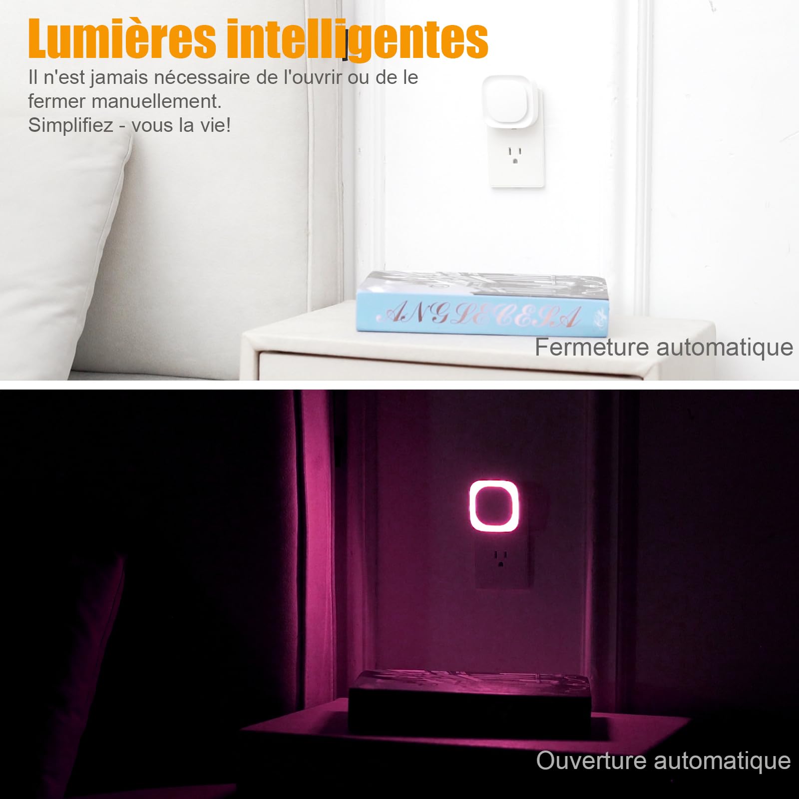 Veilleuse led, veilleuse bébé 5 niveaux luminosités avec capteur de Veilleuse led, veilleuse bébé 5 niveaux luminosités avec capteur de