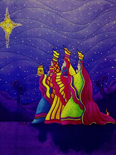 Art Needlepoint Magi Canvas by Denyse DAR