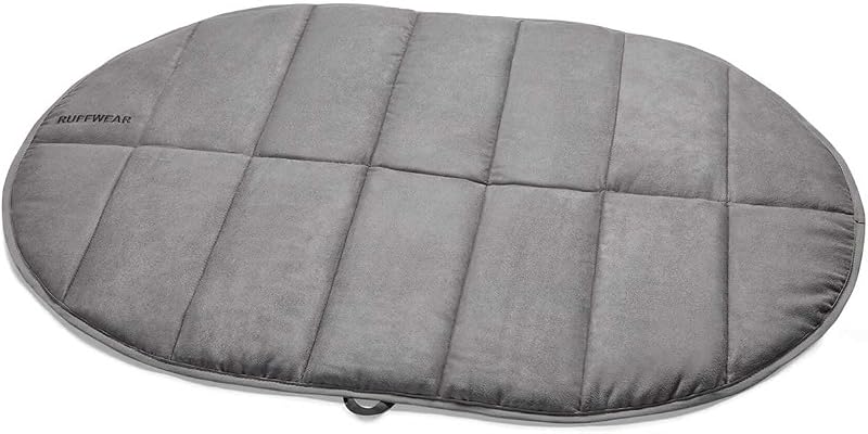 Ruffwear, Highlands Dog Pad, Cloudburst Gray, Large | Easy to Clean, Soft Insulated Comfort, Non-Slip Waterproof Base, Portable & Packable Dog Bed for Camping, Hiking & Travel