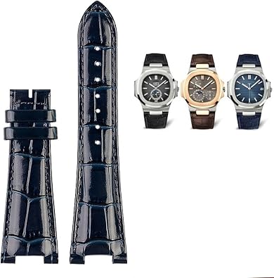 KLVN For Patek Philippe Genuine Leather Watch Belt 5711 5712g Nautilus Watch Strap Special Interface 25mm*13mm Men Watchbands