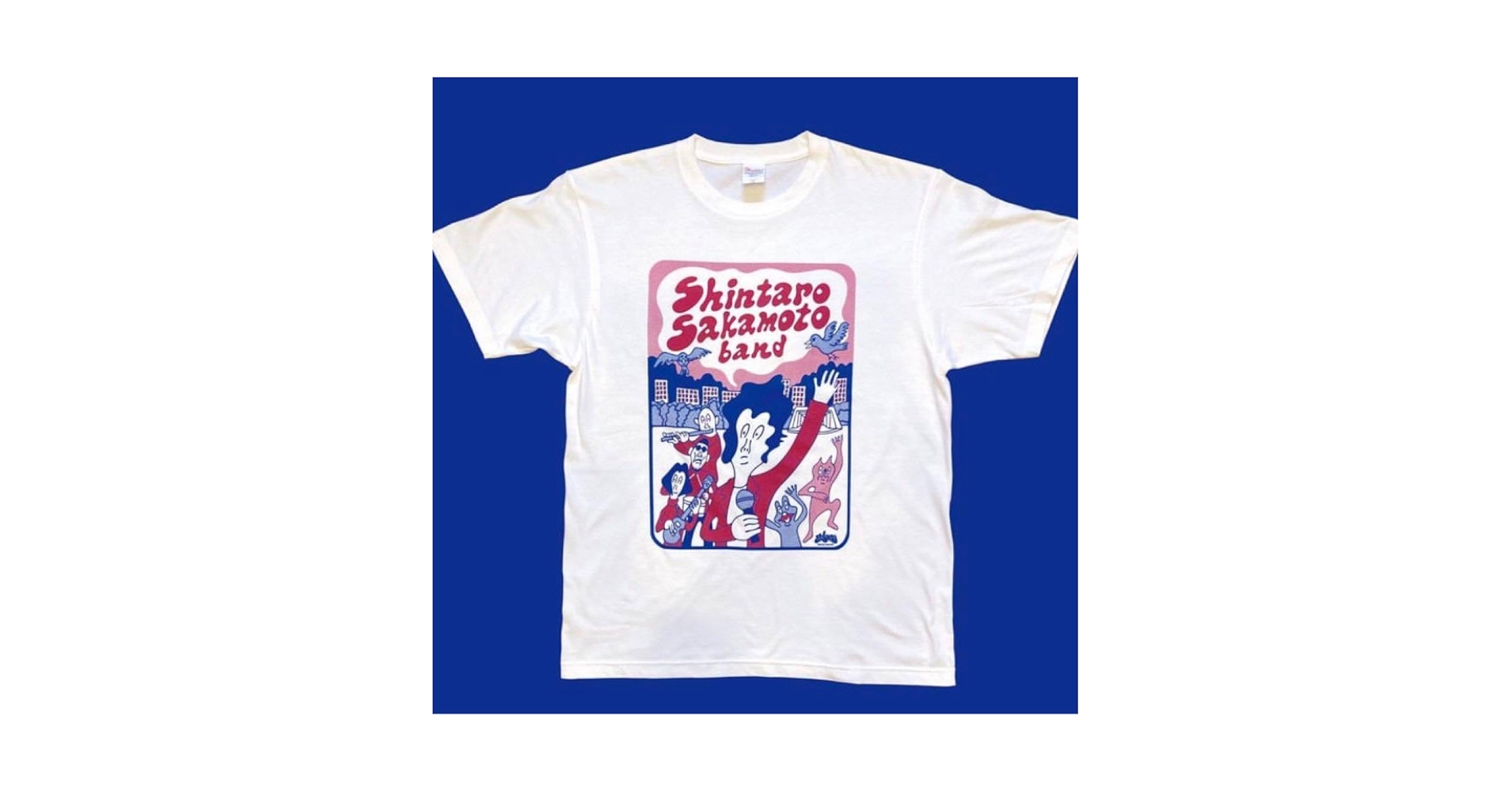 Amazon.co.jp: 坂本慎太郎 Tシャツ Lサイズ 日比谷野音 白