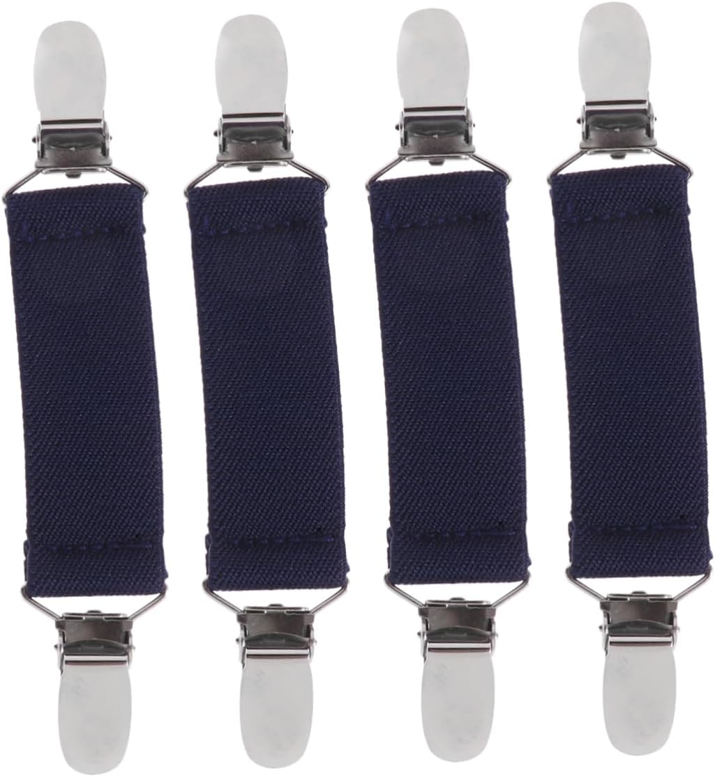4pcs Bed Sheet Clips Anti-Slip Fixed Buckles Elastic Grippers for Sofa Cushion Non-Slip Fasteners Sturdy and Easy to Use