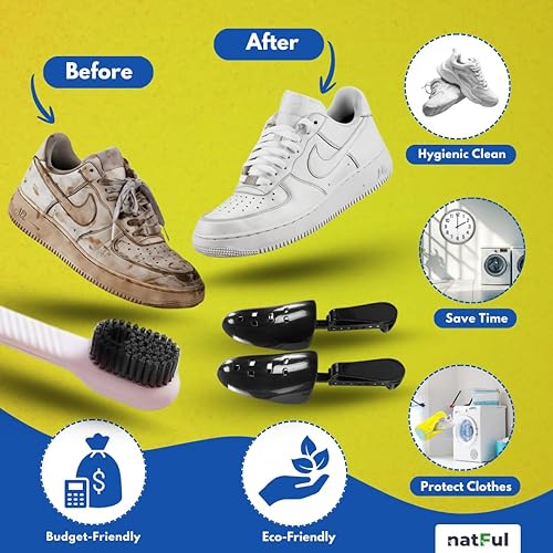 Miniatura 2 de Bolsa para lavadora de zapatos bolsas de zapatos de lavandería para lavadora y secadora - 2 bolsas de limpieza de zapatos reutilizables para zapatos