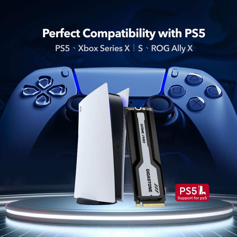 Amazon.com: Gigastone M.2 SSD 1TB PCIe 4.0 NVMe SSD PS5, Turbo