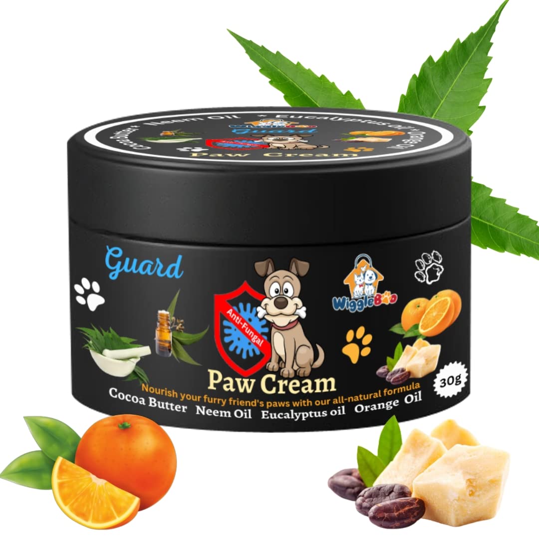 WiggleBoo Paw Guard: Professional Dog Paw Cream for Healthy, Fungal-Free Paws | Enriched with Natural Plant-Based Butter, Natural Blend Wax & Essential Oils | Nourish, Protect & Soothe Paw Pads (30g) (B0C3CFFTGZ) Amazon Price History, Amazon Price Tracker