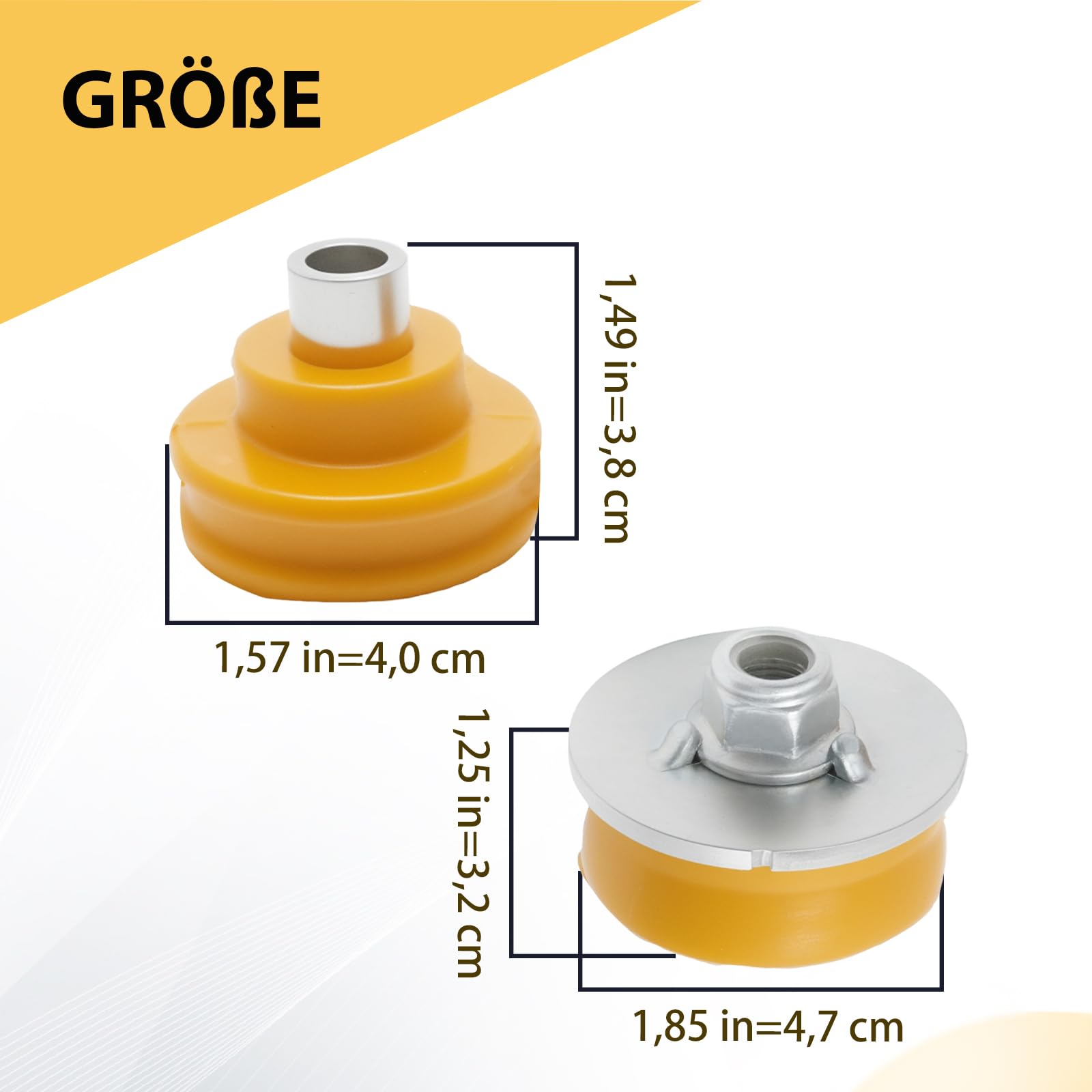 Hoypeyfiy 33506767010 Kit de réparation de roulement d'amortisseur arrière gauche et droit pour BMW Série 1 3 X1 E81 E82 E84 E87 E88 E90 E91 E92 E93