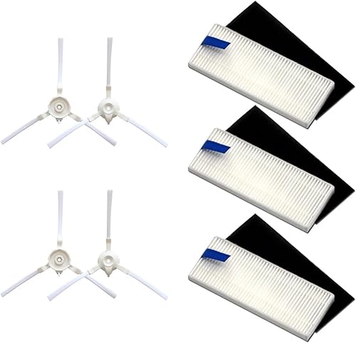 Miniatura 3 de Cepillo lateral de repuesto, filtro Hepa, compatible con Tefal Rowenta Explorer 20 40 50 75 RG7687  RR7687WH Serie Smart Force Sweep X3, repuesto de