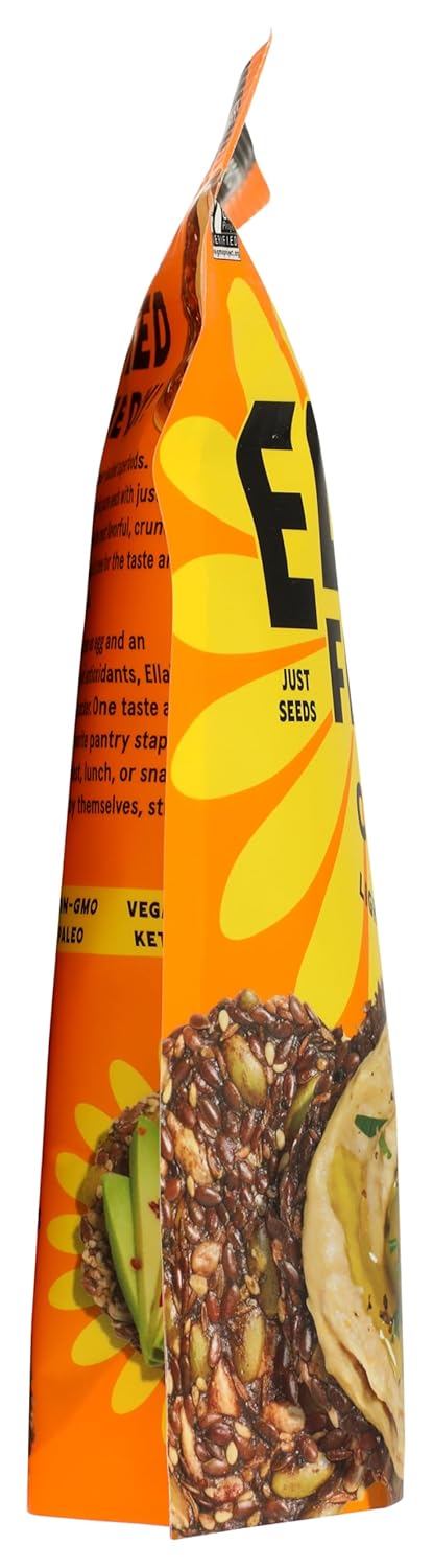Cumin All Seed Savory Crisps – All Natural, Gluten Free, Good Source of Protein, High Fiber, Vegan and Keto Friendly (3 Pack)