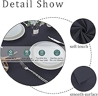 Vista 5 de Fitable Mantel rectangular de 54 x 78 pulgadas, resistente a las manchas y a las arrugas, lavable, mantel de tela decorativa para mesa de comedor