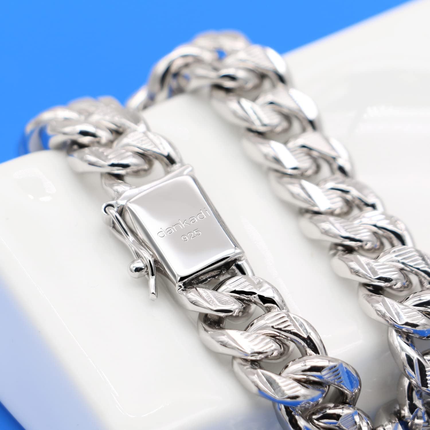 Men 925 Sterling Silver Solid Miami Cuban Link Chain Bracelet -10MM - 12MM- Curb Cuban Bangle 7" 7.5" 8" 8.5" 9" 9.5"10" Thick Big Link Man Teen Boys Jewelry Gift, 9", no gemstone - Image 5