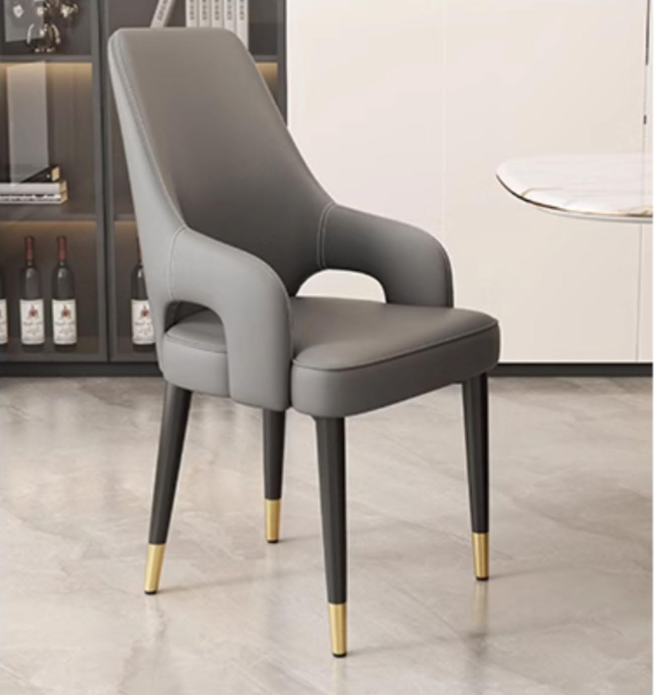 Chaise de salle à manger crème pour salon et coin lecture cosy de chambre