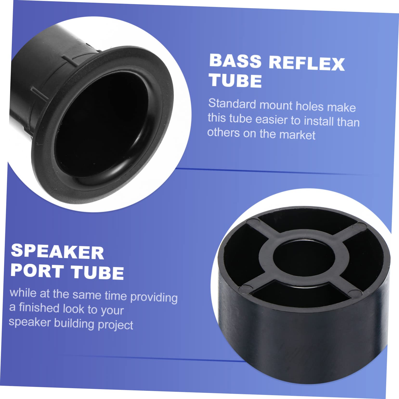 Garneck Tubo Reflex da 40 mm – Tubo antiriflesso di alta qualità fai da te per casse acustiche – Ottimizzato per potenti e migliori – Ideale per soluzioni individuali di armadio