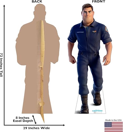 Miniatura 2 de Cardboard People Buzz Mono de cartón con recorte - Lightyear de Disney Pixar (película de 2022)