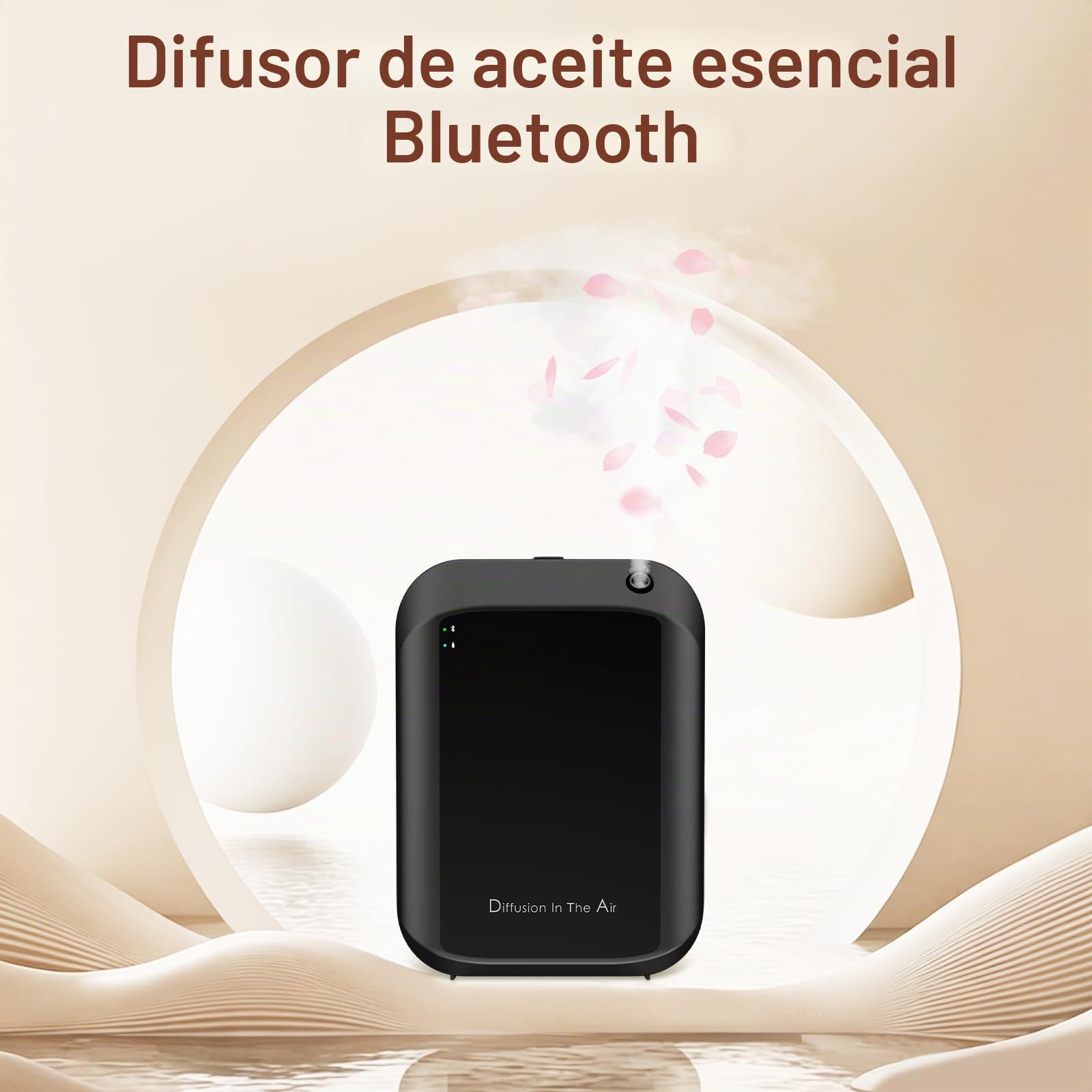 Buachois Difusor de Aceites Esenciales 150ml, Inteligente Máquina de Aromas | Difusores de Aceite Perfumado, Montaje en Pared sin Taladro con Extraible Bomba de Nebulización Automática para Casa, Spa