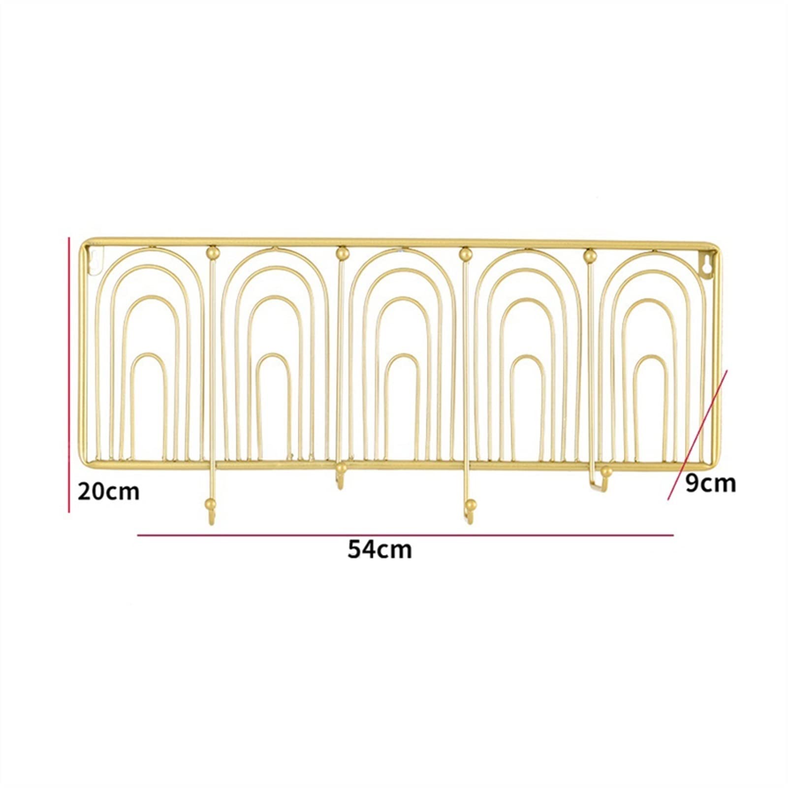 Kleiderbügel Wandhalterung Wand Anhänger Kreative Goldene Papierklammer Kleidung Hut Haken Kreative Veranda Garderobe Schlafzimmer Metall Dekorative Kleiderbügel Huthaken und Kleiderhaken