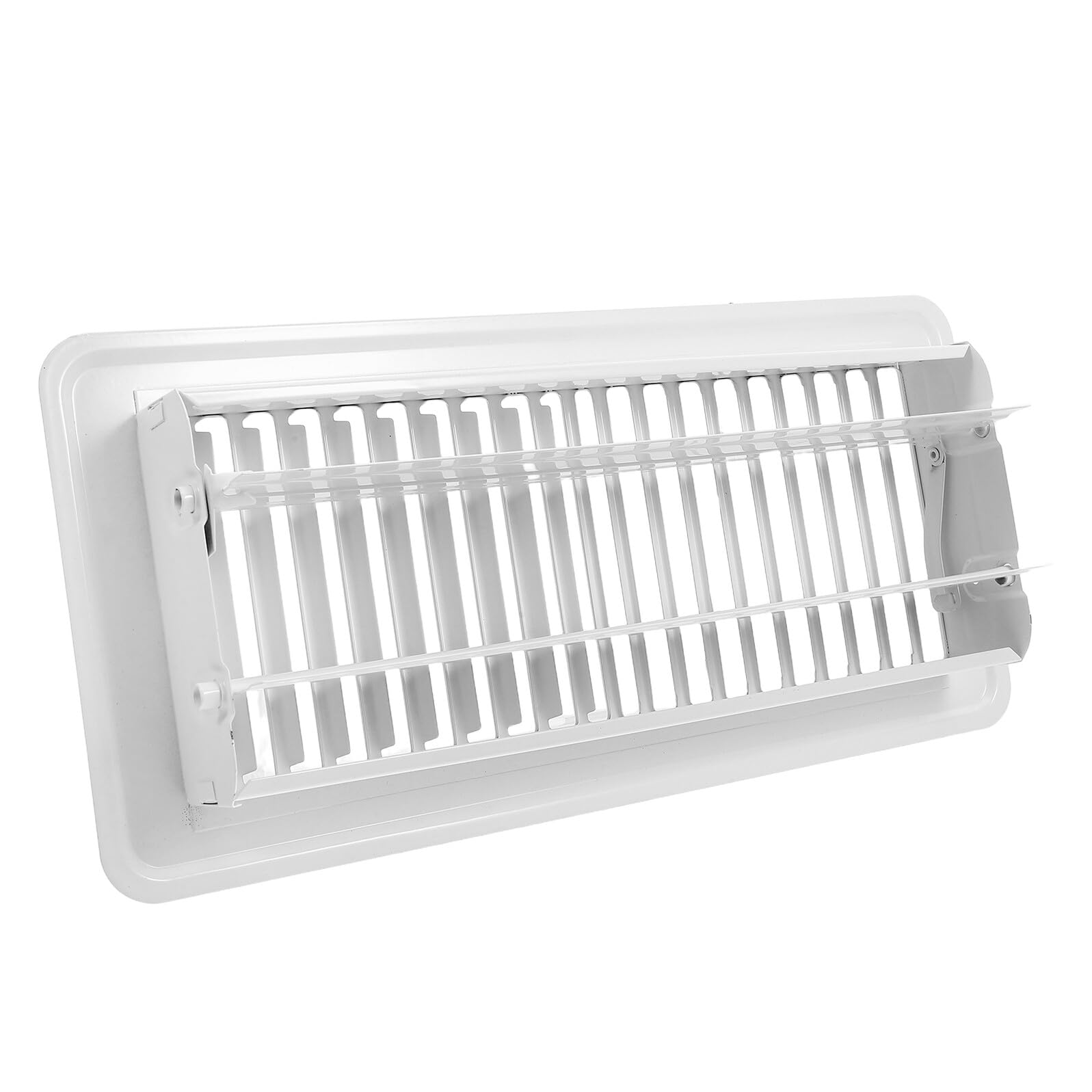 Ventilation plancher blanche 4x10 pour remplacer une grille de sol usée
