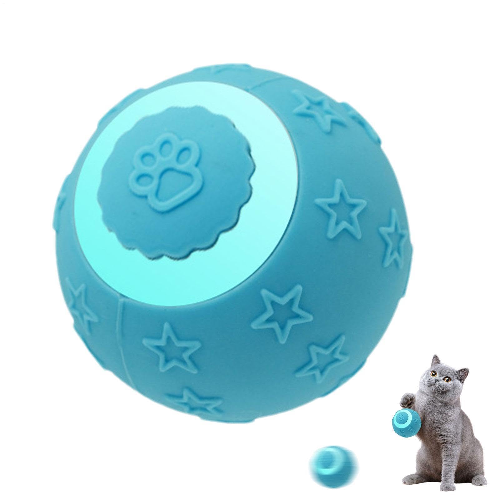Pelota interactiva para gatos con 2 modos de movimiento inteligente