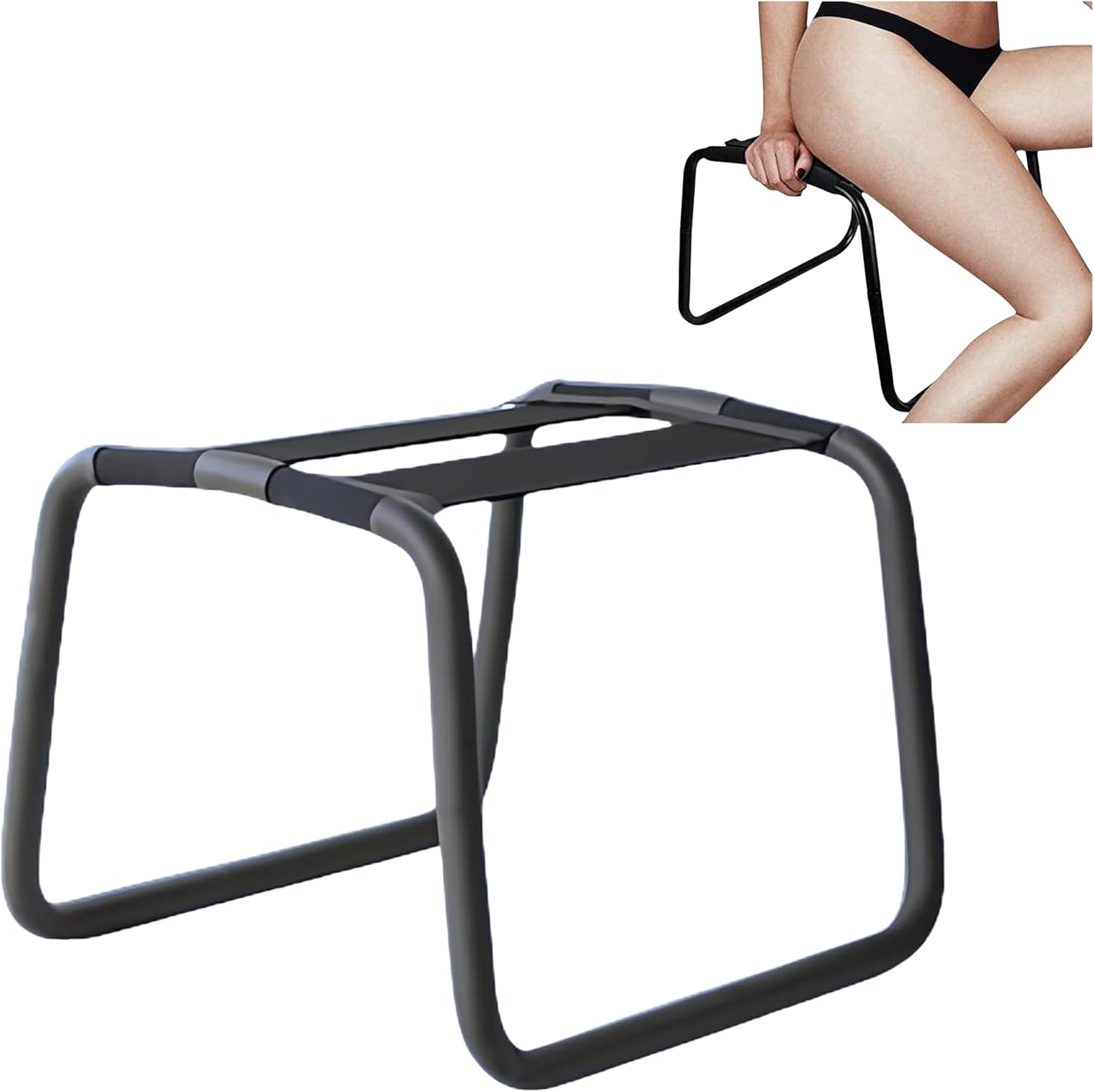 Steel Sex Chair with Bouncing Function & Straps – Effort-Saving Intimate Furniture for Couples, Easy to Assemble & Portable for New Sensations