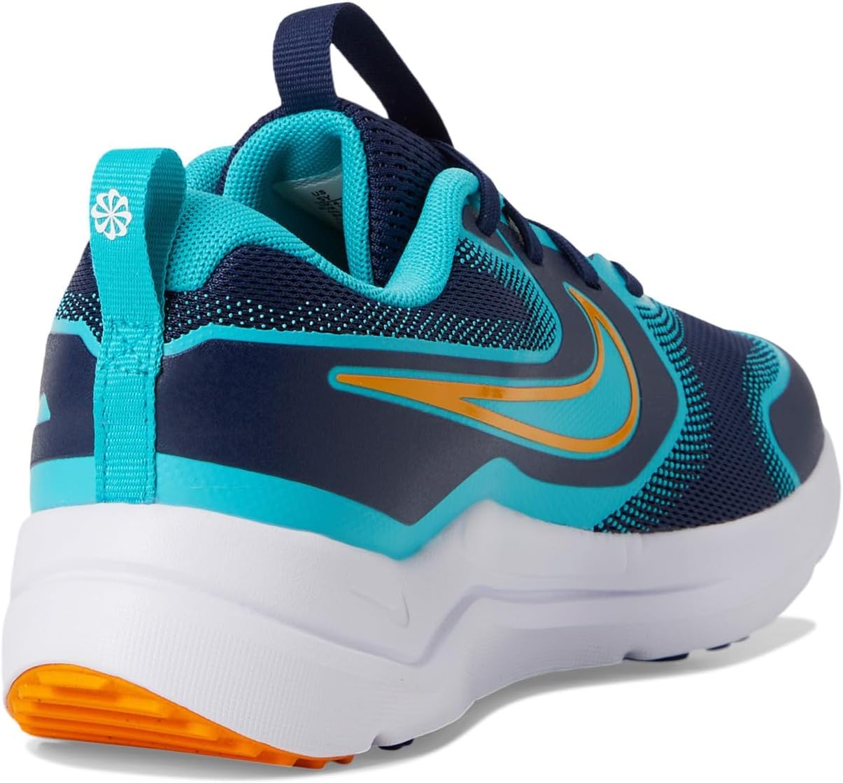 Nike Unisex Kids Cosmic Runner (Big Kid) Midnight Navy/Orange Peel/Dusty Cactus 4.5 Medium - Image 5