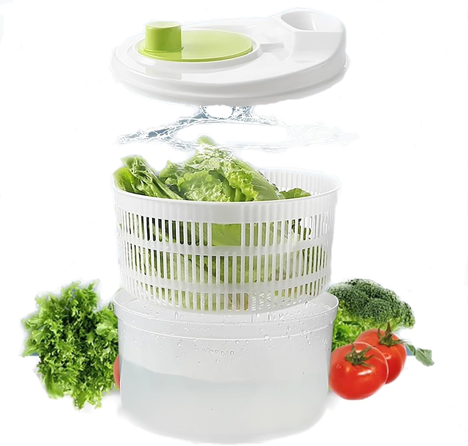 Salad spinner Featuring a fast drying design and an easy