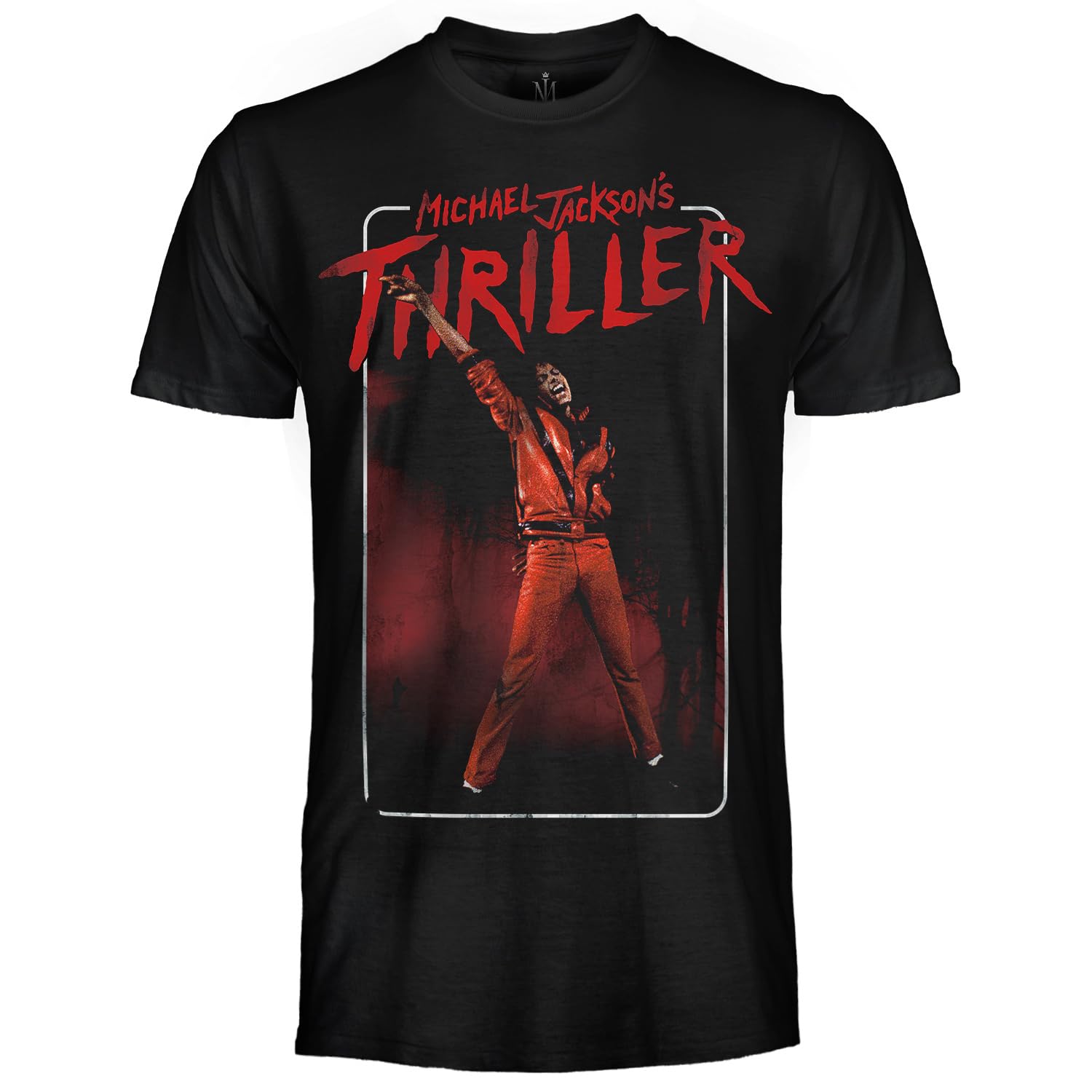 Michael Jackson T Shirt Ufficiale Thriller. Maglietta Unisex in Cotone. Maglia vestibilità Regular per Adulto e Ragazzo
