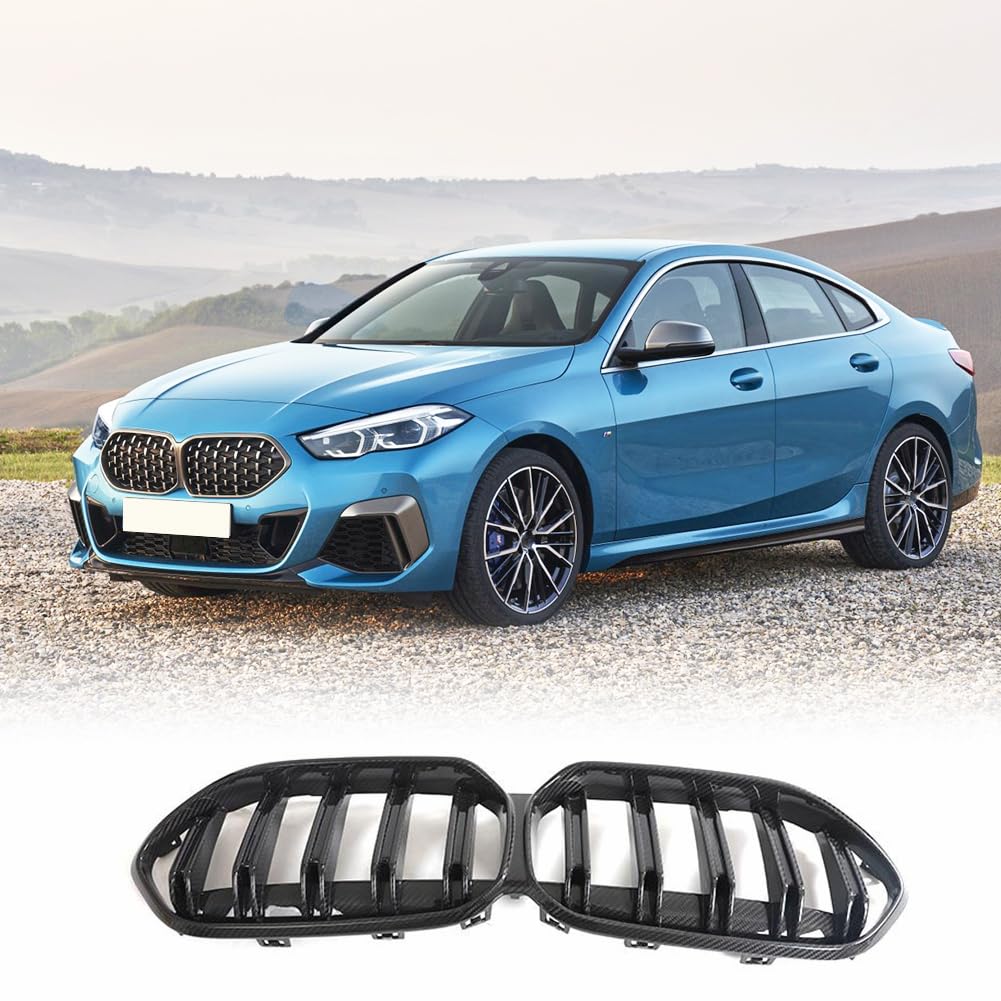 Grill  2' F44 Gran Coupé 2021 Amazon.com: F44 Dry Carbon Fiber Front Hood Kidney Grill for BMW 2