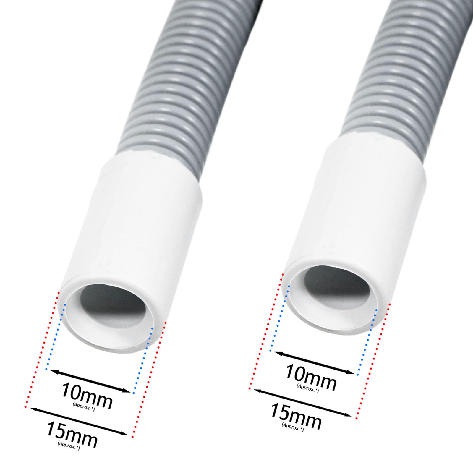 Tubo Condensatore Scarico Extra Forte Tubo Sfiato Asciugatrice BEKO Extra Forte - Lungo 4 Metri, Per Scarico Condensatore, Bianco Tubo Pvc 32 - Foto 10